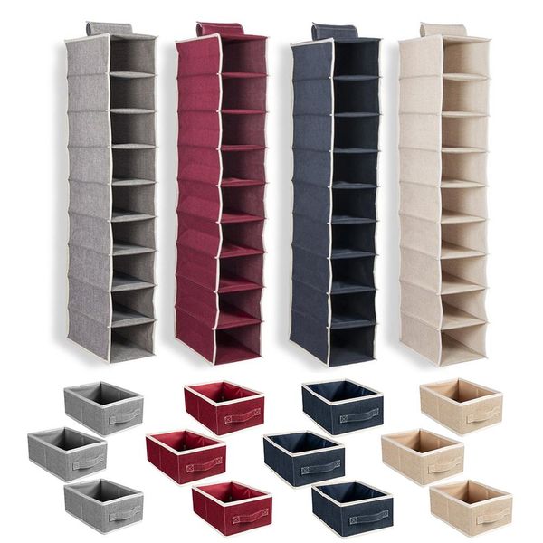 

hanging closet storage bag multi-layer large folding storage bag drawer for sweater shirt pants closet