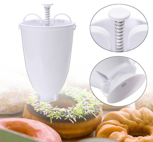 

in stock plastic doughnut mould donut maker machine dispenser kitchen pastry making utensil diy tools ing