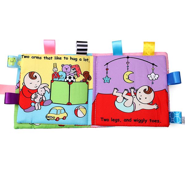 

god made me and animal baby label cloth book tear not bad parent-child interaction infant puzzle early education cloth book toy