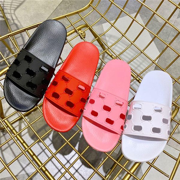 

designer flip flops womens designer slides fashion luxury 2019 men shoes designer sandals scuffs beach flip flops with box, Black
