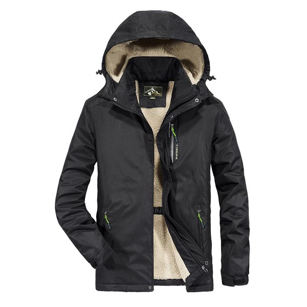 

jaqueta masculino men's casual autumn winter long sleeve hooded zipper fleece outdoor jacket chaqueta hombre casaco masculino, Black;brown