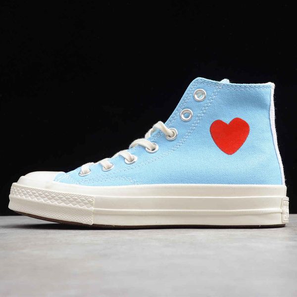 

2020 1970s love big eyes play chuck 70 heart 70s hi canvas skate shoes classic 1970 canvas shoes jointly name skateboard casual sneakers, Black