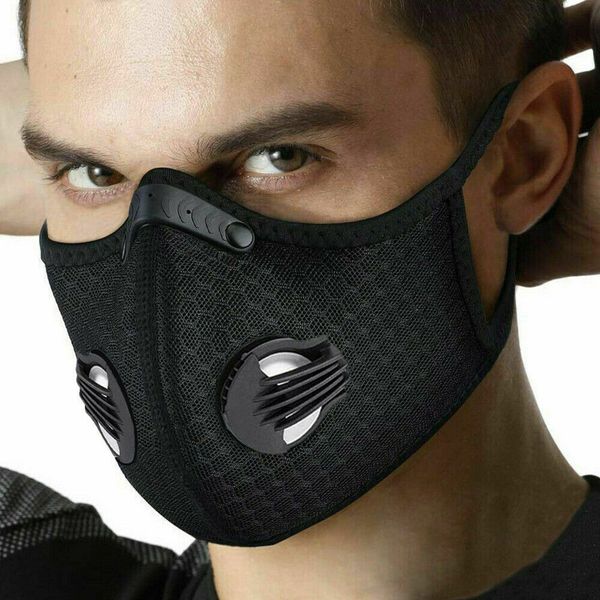 

3m kn95 for cycling travel sports half face mask with activated carbon filter anti pollution headwear pm2.5 anti smoke air purifying