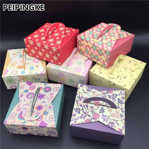 

5pcs/lot 4 grain 80g mooncake packaging box beautiful paper wedding boxes for cupcake wedding cake boxes and packaging
