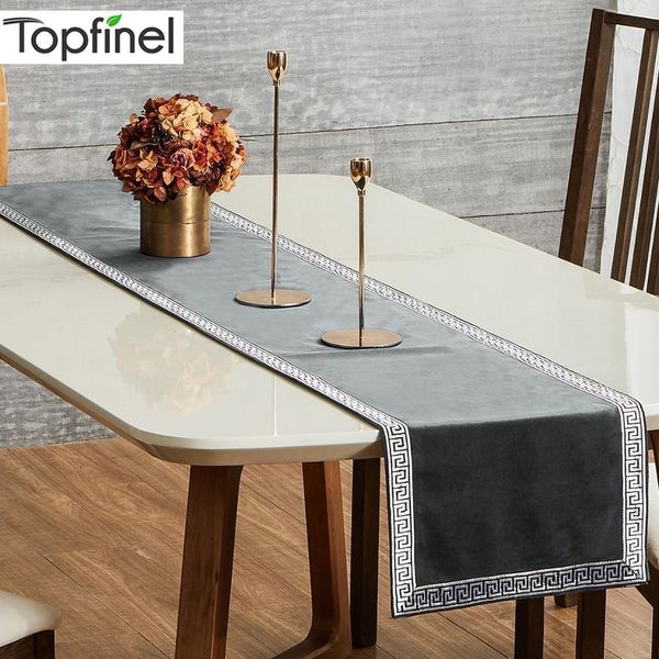 

inel geometric table runners modern luxury bed runner cloth rectangle dining decoration for wedding party home office y200421