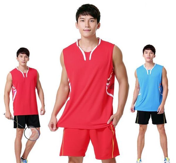 

new li-ning rio sleeveless men's badminton sports wear shirt suit,quick drying tennis shirt+shorts for men,ping pong jerseys t-shirt su, White;yellow