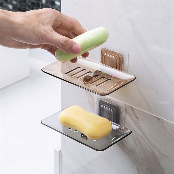 

soap dishes drain kitchen soap mounted wall box shelf rack organizer bathroom hanging sponge holder storage