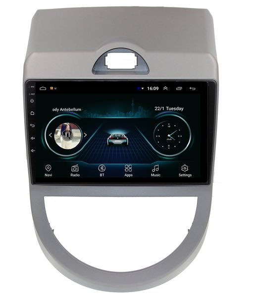 

android car gps navigation mp3 mp4 music player hd 1080 beautiful wallpaper smooth music multi-touch screen for kia soul 2009-2010 7inch