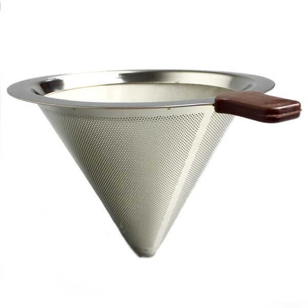 

Reusable Stainless Steel Coffee Filter Baskets Permanent Use Free Filter Paper Coffee Drop Filters Kitchen Tools