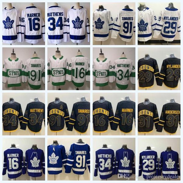 

16 Mitchell Marner 2019 Toronto Maple Leafs Black Jersey 91 Tavares 34 Matthews 44 Morgan Rielly 31 Frederik Andersen 29 William Nylander
