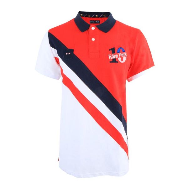 

2019 fashion pattern new man shirt short sleeve serige eden park with superior cotton material, White;black