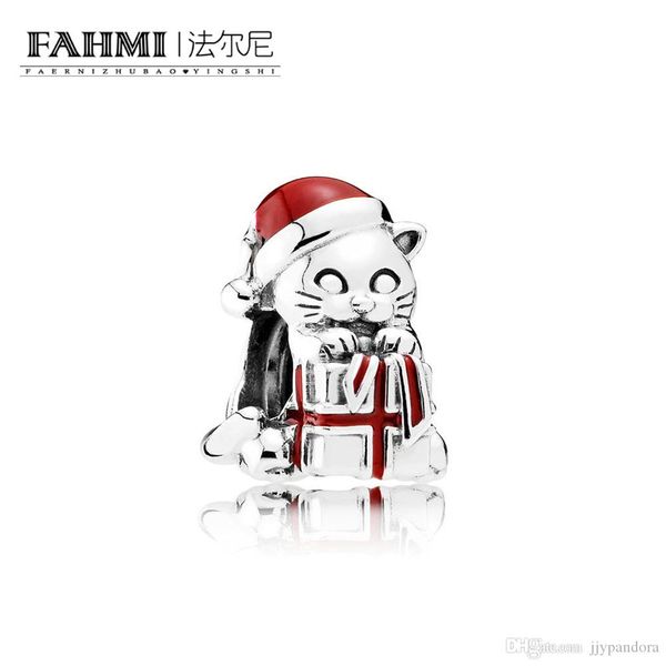 

fahmi 100% 925 sterling silver 1:1 original 792007en39 authentic temperament fashion glamour retro bead wedding women jewelry, Black