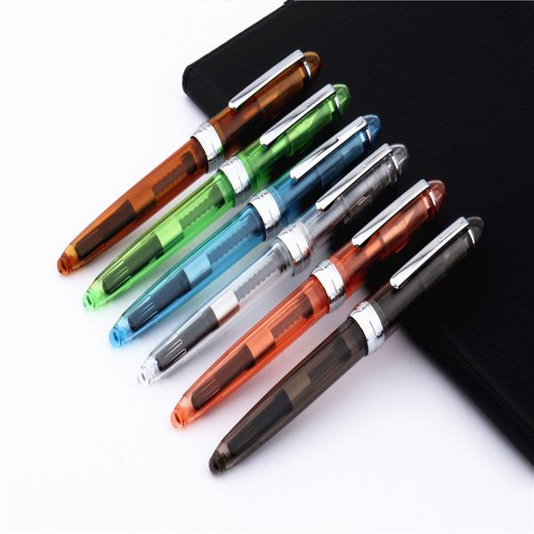 

Luxury quality spiral interface Round office Fountain Pen New School students office stationery ink pens, Multicolor
