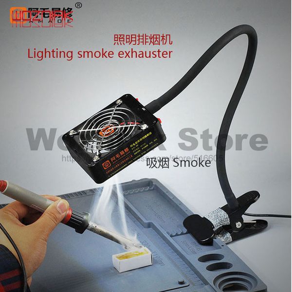 

220v led exhaust fan soldering iron air blower soldering station welding smoking device remover fume instrument blow repair tool