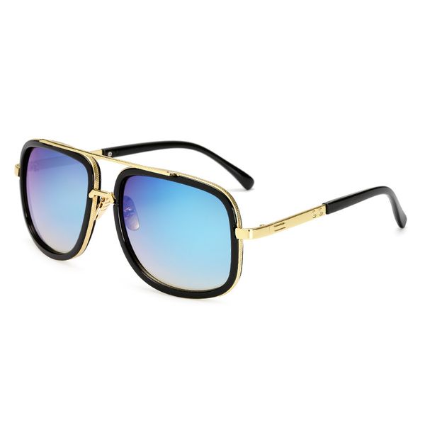 

2020 classic design brand round sunglasses uv400 eyewear metal gold frame bans glasses men women sun glasses, White;black
