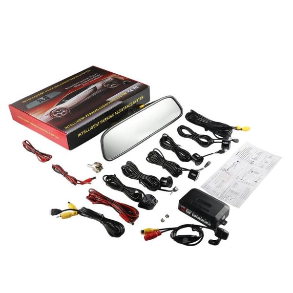 

high-tech processing intelligent parking assistance system 4 sensors parking sensor rear view camera digital tft lcd monitor car