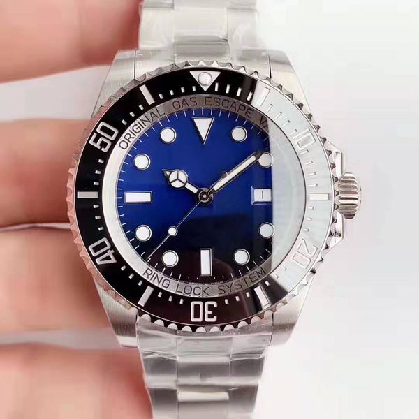 

u1 factory sale men watch sea-dweller ceramic bezel 43mm stainless steel 116660bkso automatic d-blue cameron diver mens watches wristwatches, Slivery;brown