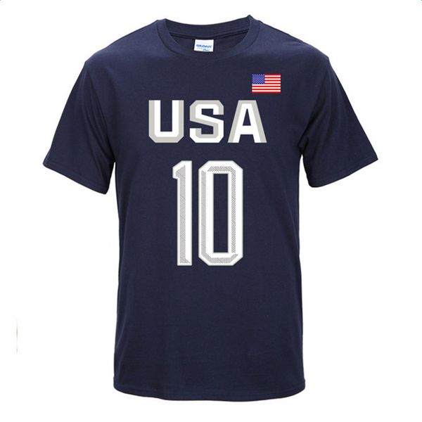

usa dream team kyrie irving no.10 tshirt new fashion men cotton o-neck short sleeve t shirt hip hop flag tee, White;black