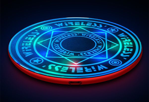 

for iphone 11 xs max 10w fast wireless charger for samsung galaxy note9 for huawei led magic charger
