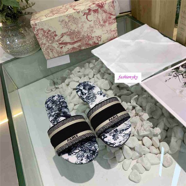 

dazzle flowers women sandals designer slippers embroidery sandal floral brocade slipper striped beach causal slippers, Black