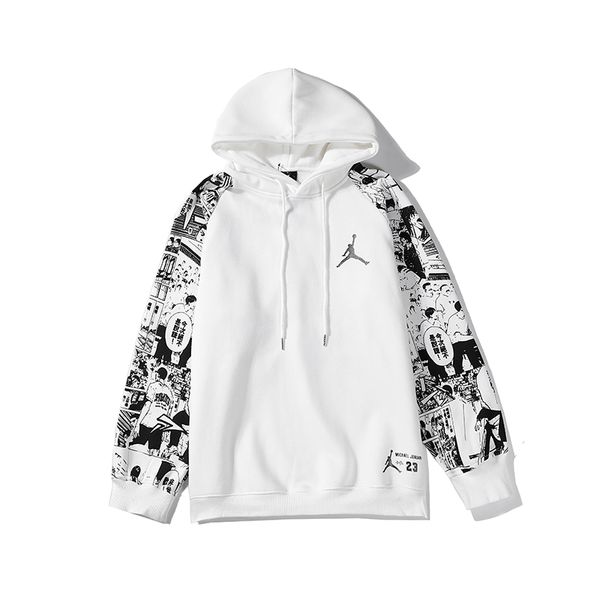 

2020ss/aj designer men hoodie casual fashion wild sweatshirt breathable comfortable hoodie embroidered tide brand sweatshirt, White;black