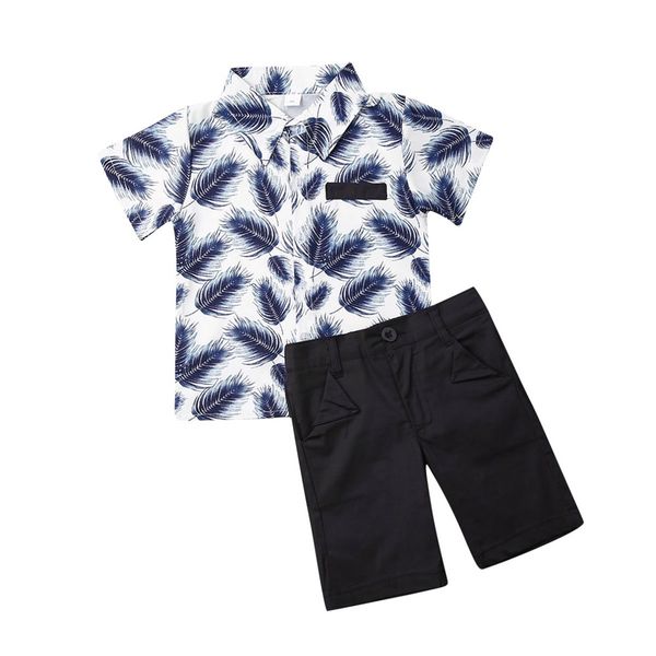 

boy clothes 2pcs newborn kid baby boys party casual long sleeve t-shirt+ pants shorts outfits clothes, White