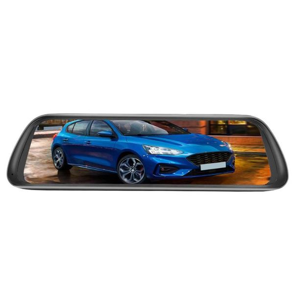

d30 4g android 8.1 car dvr camera dual lens 9.66 inch rearview mirror dash cam 4g cloud mirror google navigation blutooth fm new
