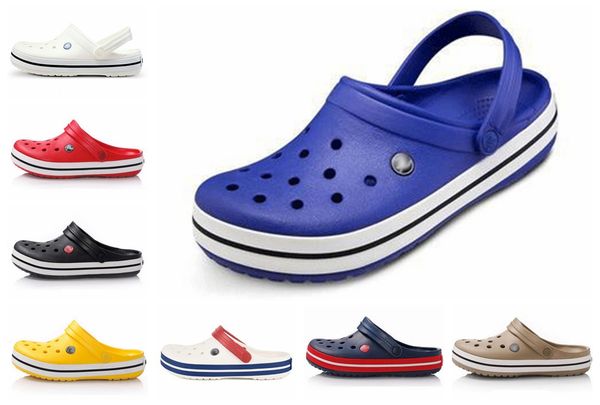 

garden clog shoes for men women sandal designer quick drying summer beach slipper flat breathable outdoor sandals male gardening shoe 36-43, Black