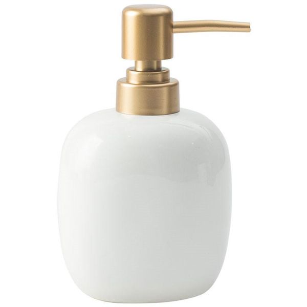 

320-450ml ceramic emulsion dispensing bottle gold preser portable soap dispensers l club hand shower gel shampoo bottle