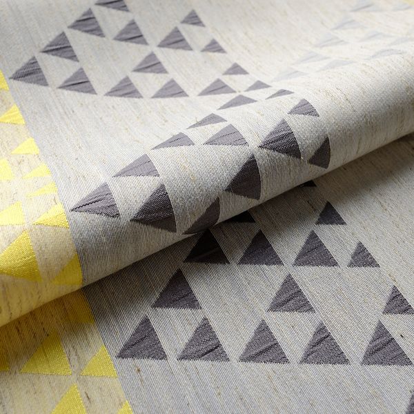 

modern curtains for living dining room bedroom minimalist cotton linen curtains triangle-jacquard product customization