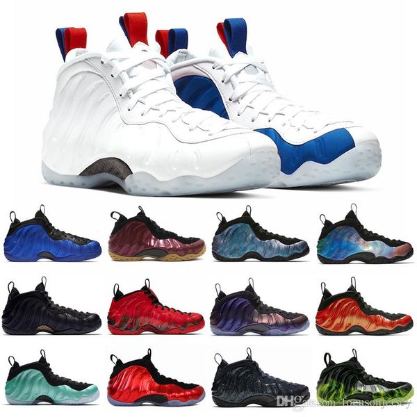 

2020 penny hardaway men basketball shoes foam one vandalized paranorman purple camo obsidian doernbecher sports sneakers size 7-13