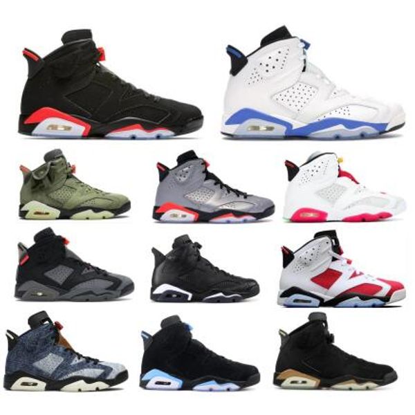 

6 6s jumpman mens basketball shoes sport blue unc travis scotts hare psg washed denim gatorade women vi designer trainers sneakers shoes