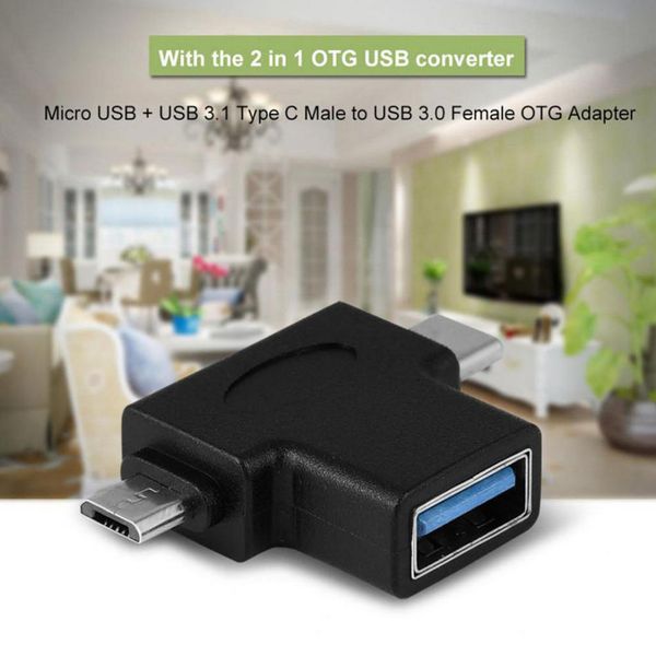 

multi-function usb 3.1 type c & micro usb to usb-a 3.0 otg adapter converter