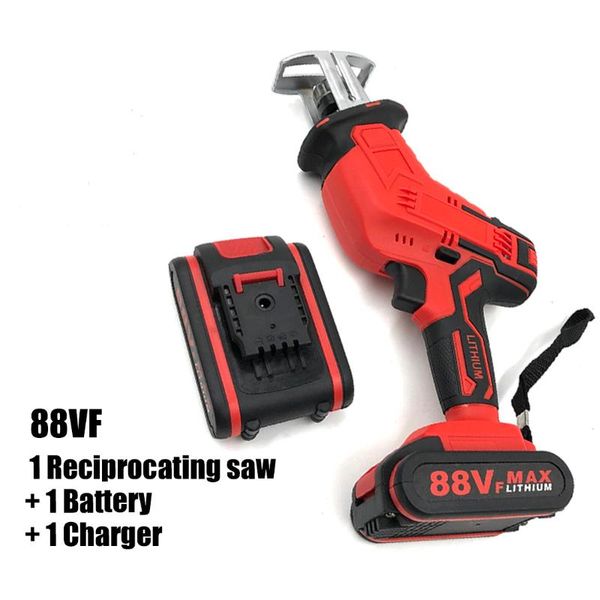 

88vf reciprocating saw electric chainsaw for wood metal plasitic pipe cutting power tools cordless logging chainsaw motor saw