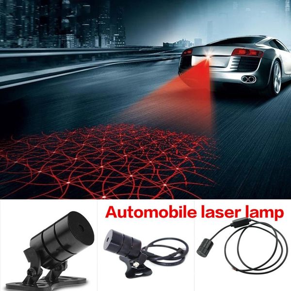 

car cool pattern anti-collision rear tail fog pass warning ipx4 driving 720lm laser caution light 650nm 5nm