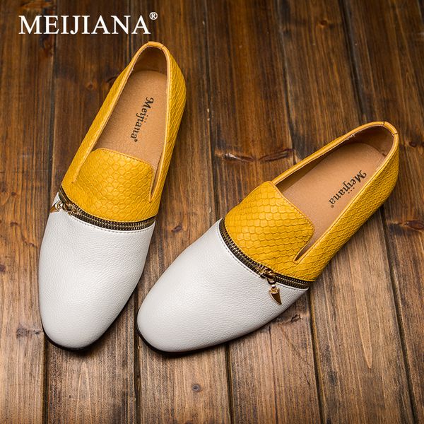 

fashion vintage men's casual shoes hiking breathable footwear for men urban italian designer zipper flat men's shoes, Black