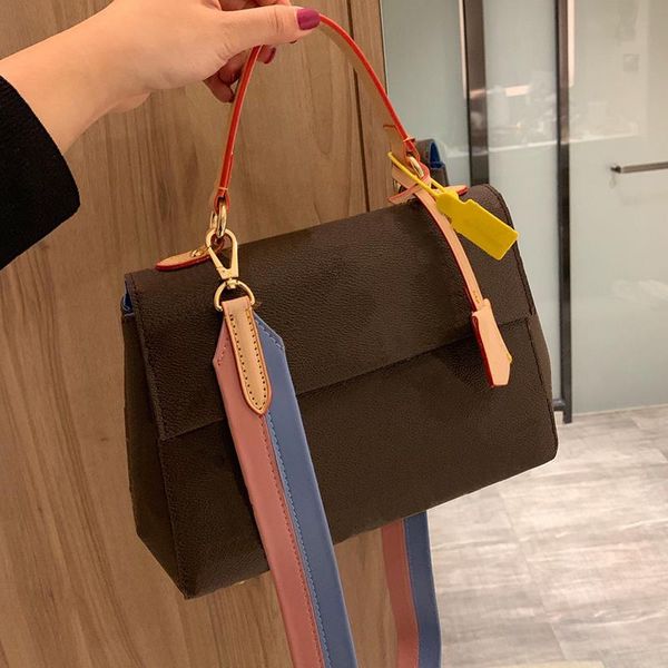 

дизайнерская коричневая сумка брендовая сумка из натуральной кожи женская мода сумка через плечо женская сумка через плечо с коробкой высоко