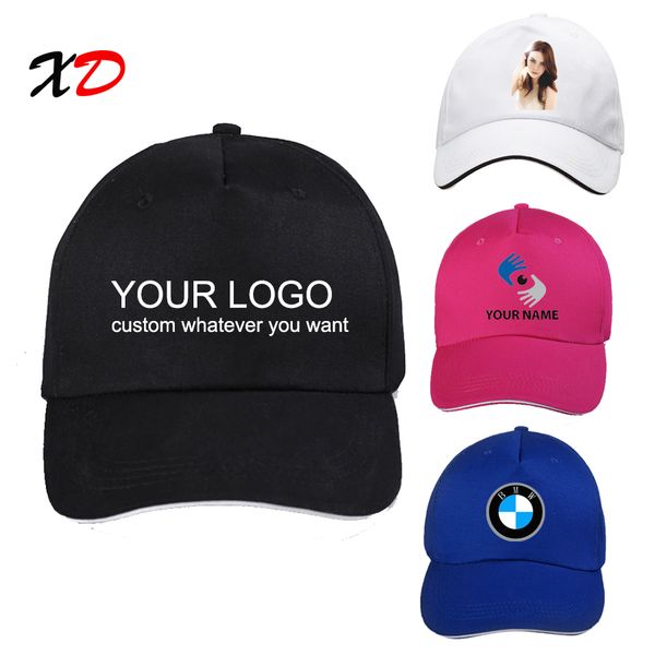 

custom baseball cap 100% cotton print logo text p embroidery casual solid hats black color cap snapback adjust male female, Blue;gray
