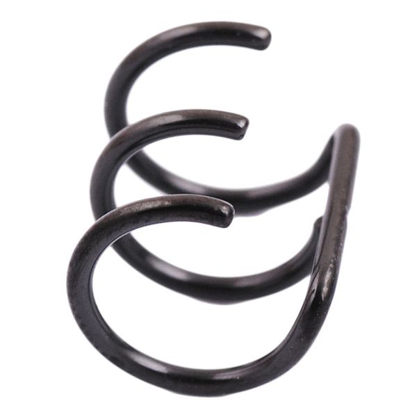 

1pc ear clip c shape three-loop no piercing clip-on earring for women, Silver
