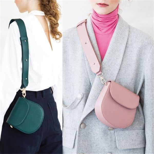 

women leather waist pack korean mini flap bag leather shoulder bag simple handbags crossbody messenger bags for women 2019