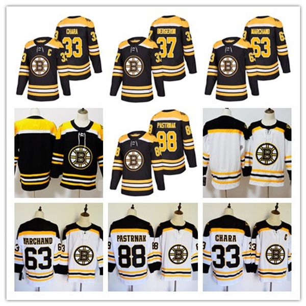 

New Season Boston Bruins Jersey Zdeno Chara Patrice Bergeron Brad Marchand David Pastrnak Stitched Hockey Jerseys free shipping