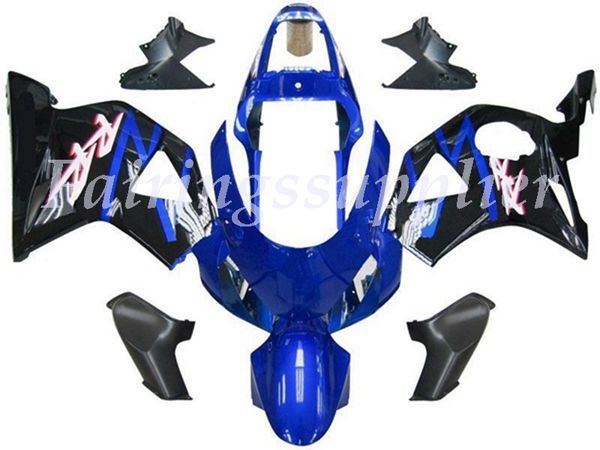 

новый (литье под давлением) abs обтекатель комплекты подходят для honda cbr954rr (2002 2003) cbr954rr 02 03 обтекатели набор синий черный