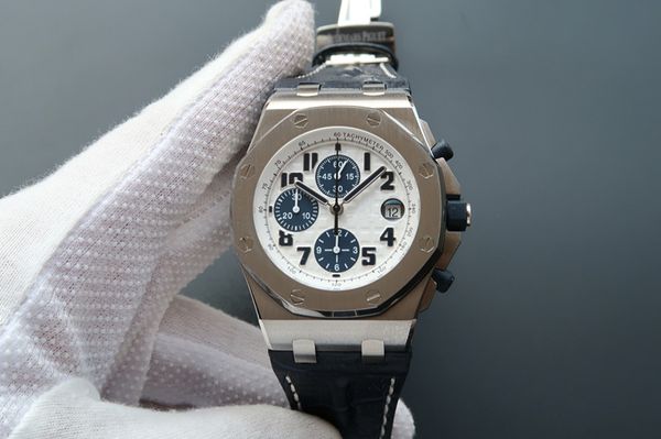 

watch 3126 multi-function timing mechanical movement mens watches 42mm depth waterproof reloj de lujo, Slivery;brown