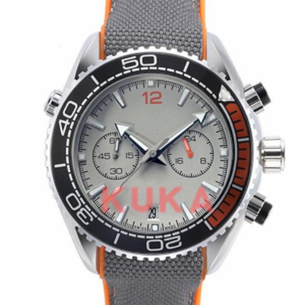 

mens watch men running bezel chronograph 600m james bond skyfall watches mens lifewaterproof calendar quartz movement business wristwatches, Slivery;brown