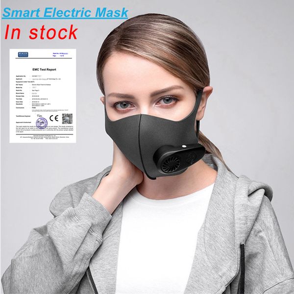 

5v 600mah пылезащитная маска pm2. 5 smart electric anti-dust face air purifying kn95 breathable valve workplace safe подача свежего воздуха
