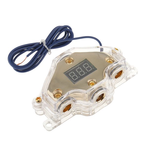 

car audio power distribution block digital display with voltmeter
