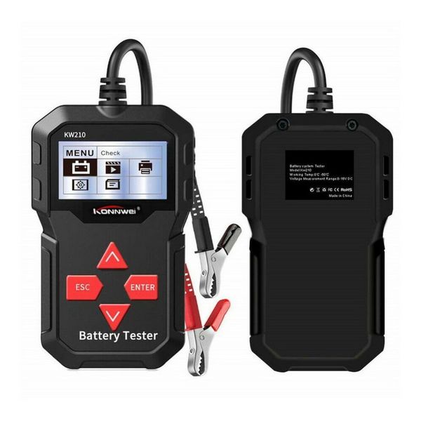 

kw210 автоматическая смарт 12в аккумулятора автомобиля тестер авто анализатор батарей 100 до 2000cca сгибать автомобильный аккумулятор-тесте