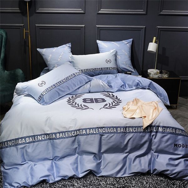 New Plant Patterns Top Embroidery Bedding Double B Letter