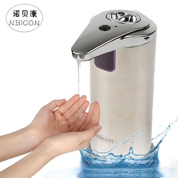 

nbicon soap dispenser105*75*190mm plastic automatic touchless sanitizer built-in infrared sensor for kitchen liquid soap sad-02y