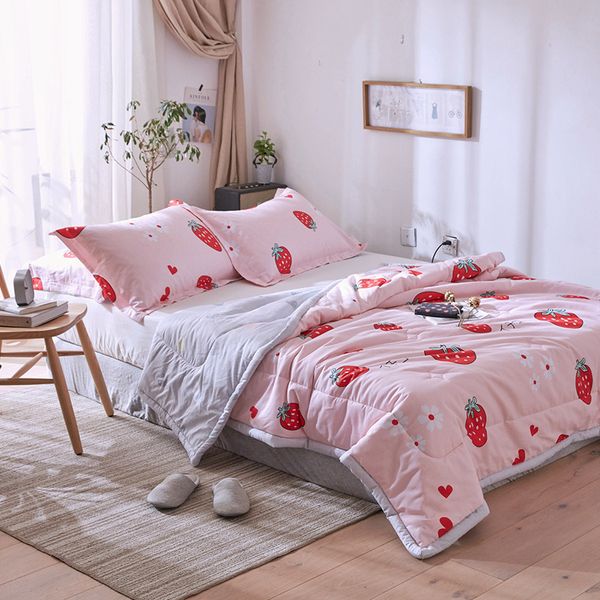 

2019 silk summer quilt air condition blanket satin jacquard large size comforter bed cover home use high quality